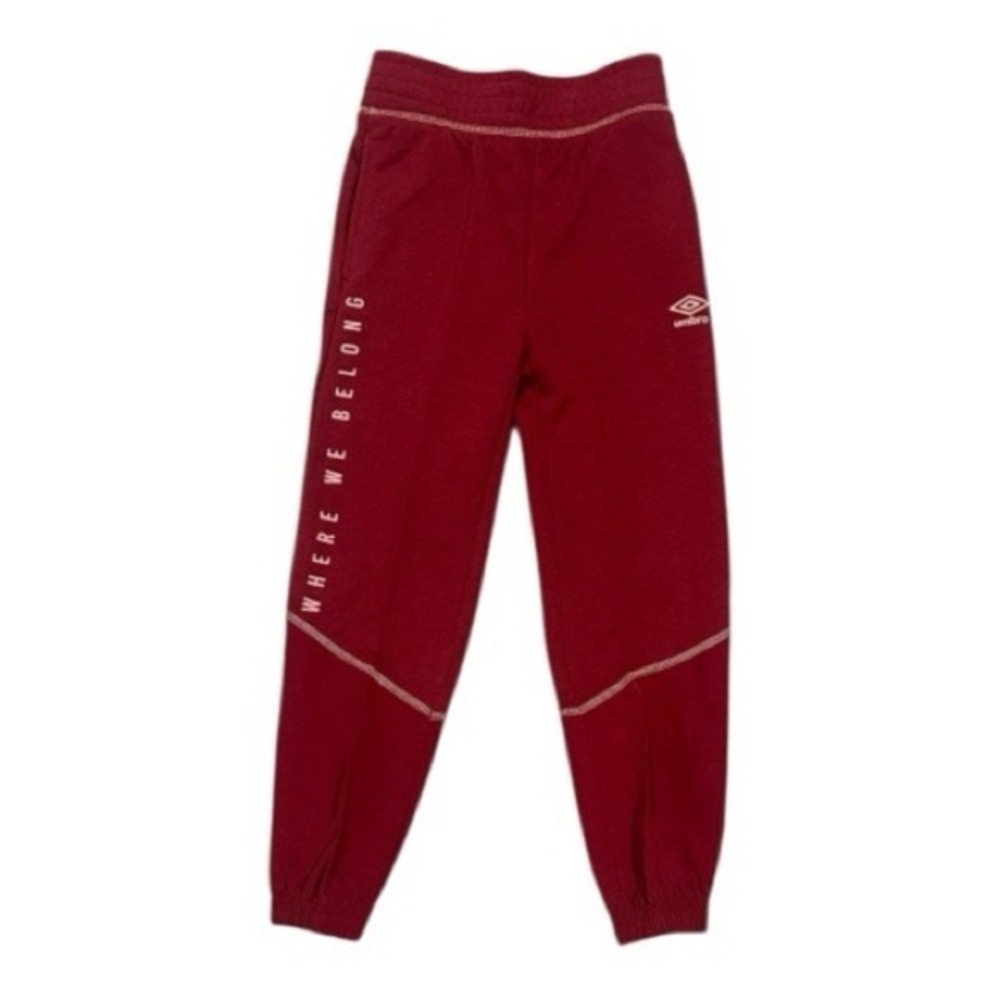 Umbro‎ Kids Burgundy Joggers XS
